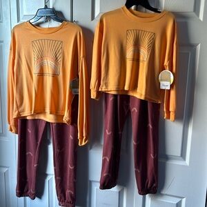 Rainbow state of mind matching pajama set. Flame resistant sleepwear S XL or 7/8